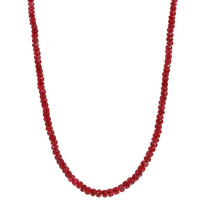 Raw Ruby Necklace